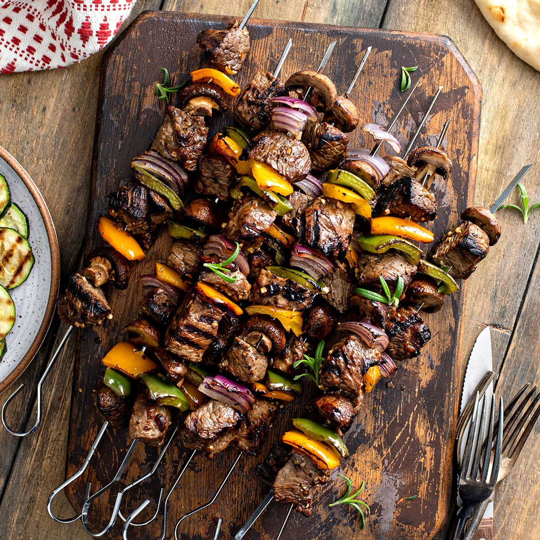 Steak & Shrimp Kababs Recipe