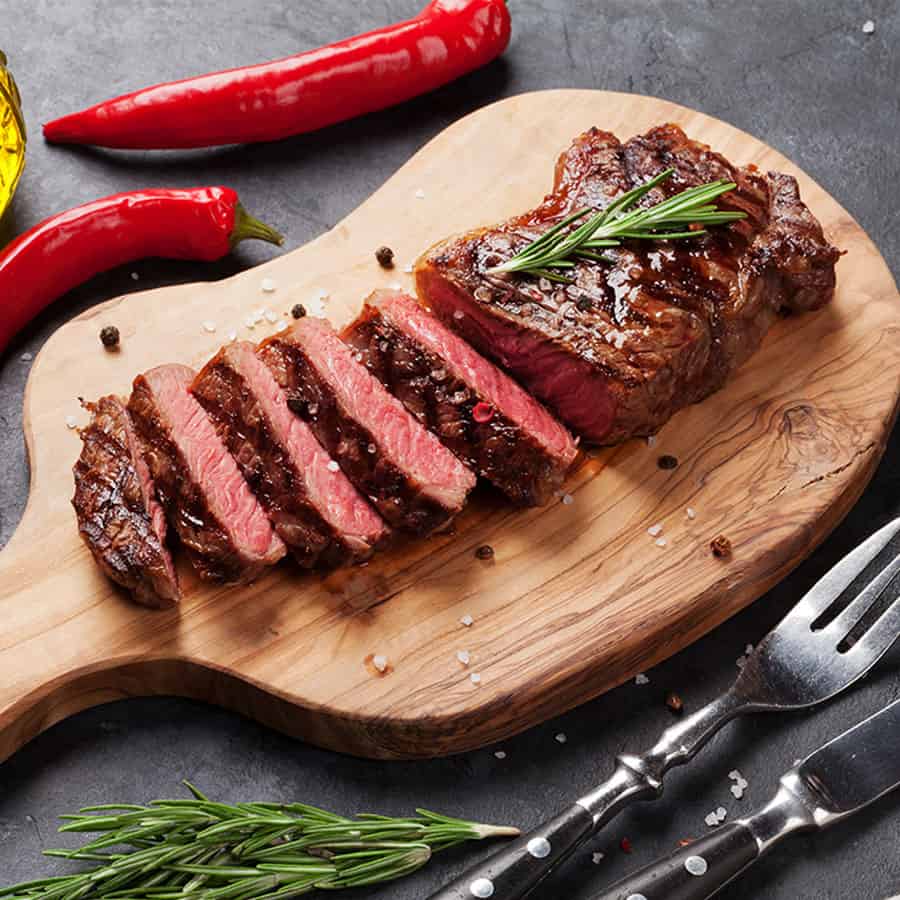 PRIME Center Cut NY Strip Steaks - Certified Angus Beef - 4 (16 oz) Portions